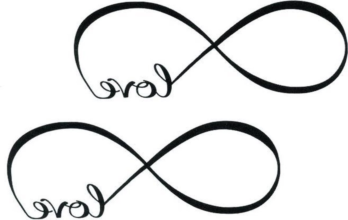   | Body Tattoo Infinity Love | Infinity | Love | Liefde | Tijdelijke Tatoeage | Zen Tattoo | Body Art